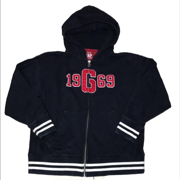 GAP Kids Long Sleeve Hoodie Sweatshirt Jacket Boy Girl Size M(7-8) Like New - Picture 6 of 6